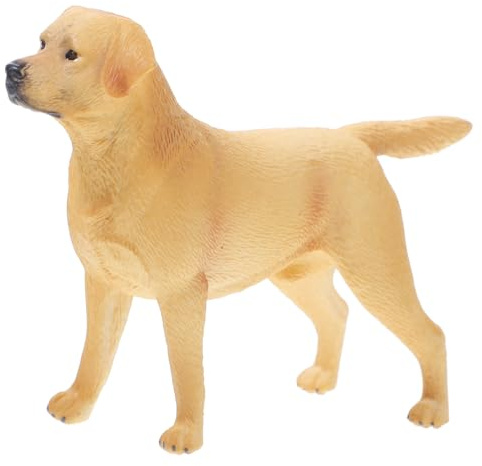 ZUNOXAZ Statua Cane Labrador Giallo Grande Decorazione Casa e Ufficio Figura Realistica per Giardino Soggiorno e Scrivania Regalo per Amanti Animali