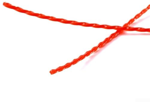 Eawfgtuw Para hilo de nailon rojo de 2,4 mm x 100 m para desbrozadora, cuerda de repuesto para cortadoras de césped eléctricas manuales, para línea de corte redonda de larga duración