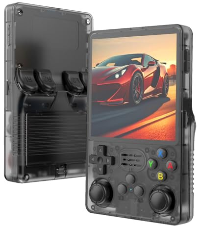 R36 Plus Console Di Gioco Portatile Retrò, 20000 Giochi Classici Integrati, Schermo IPS Da 4.0 Pollici Del Sistema Linux, Batteria Ricaricabile 3000mAh, Consoles Di Gioco Video Portatile