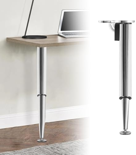 Klappbare Tischbeine For Wohnmobile,Höhenverstellbar,Aus Kaltgewalztem Stahl,Ideal Zur Unterstützung Von Tischgestellen In Campern,Wohnmobilen Und Booten(Tapered-Glossy-27.3-38.1in)