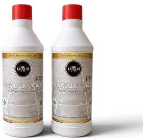 FugaLux Clean PRO Detergente e rinnovatore concentrato per fughe. Rimuove residui di calcare e annerimenti. HACCP – 2 × 500 ml