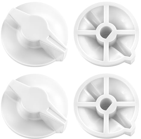 4 Pack Timer Knob Replacement, Timer Switch Knob for Bathroom Exhaust Fan, Wall Mounted Timers Knobs Replacement Spring Wound Compatible with Intermatic