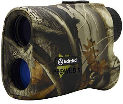 Laser Jagd Entfernungsmesser TecTecTec ProWild S 490 m | Neigungskompensation | Vibration | 6-fache Vergrößerung | wasserbeständig | Fernglas | Jagd | mit Tragetasche, Reinigungstuch und CR2-Batterie