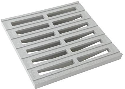 NICOLL Grille de sol sans cadre 25 x 25 gris clair