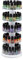 J JACKCUBE DESIGN MK505A Présentoir rotatif en acrylique pour 75 bouteilles de peinture, épices, maquillage, vernis à ongles 5 niveaux