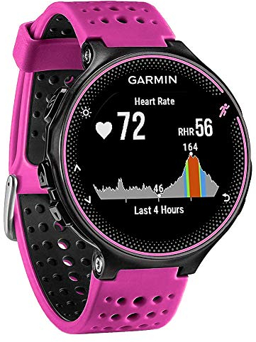 FunBand kompatibel mit Garmin Forerunner 235 Armband, Silikon Replacement Uhrenarmband für Garmin Forerunner 235/235 Lite/220/230/620/630/735XT/Approach S20/S5/S6 Smart Watch (Pink&Schwarz)