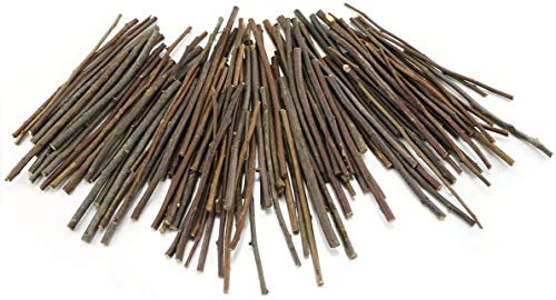 William Craft 120 Stück Holzstäbe für Bastelarbeiten und Foto-Requisiten, 10 cm Durchmesser