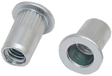 RS PRO Blind Niet, Ø 5.9mm x 10.5mm, Grau, Stahl, M4, 6mm, min. 0.5mm, max. 2mm, Packung a 100 Stück