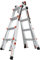 Leveler Aluminum Articulated extendable Ladder with Ratchet Levelers (M17 4x4 Steps)