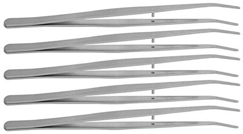 Pinzas Precision, Pinzas Manualidades, 5 Piezas Pinza Curva Pinzas De Acero Inoxidable De Alta Dureza Pinzas Quirurgicas para Uso Profesional de Oficina