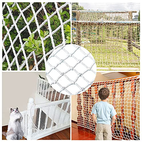 FIYSON Sicherheitsnetz für Kinder,Balkon Katzennetz 5cm mesh,Treppen Schutznetz Sicherheitsnetz für Kinder Haustier Katzennetz Anti-Fall Verschleißfest Schutznetz,für Balkon &Treppengeländer (1.5x3m)