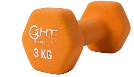 Rutschfeste Neopren-Hanteln für Fitnessstudio und Home Gym von 0,5 bis 6 kg, Paar oder einzeln
