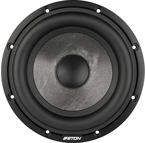 ETON Graphit 8-4 – High End 20 cm (8“) Doppel Schwingspulen Subwoofer, Basstreiber fürs Auto, Bass Lautsprecher mit Carbonvlies Sandwich Membran, 2 x 400 W, 2 x 4 Ohm