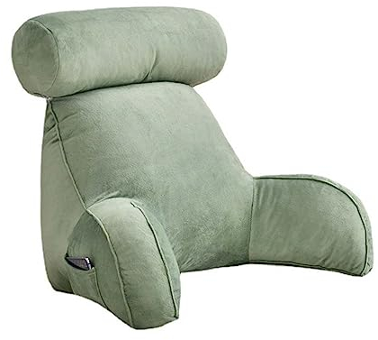 Kongdson Lesekissen, großes Bett, Sofa, Armlehne, Lendenwirbelstütze, Rückenlehne mit abnehmbarer Nackenrolle, weiches Sitzkissen, ideal zum Lesen im Bett, Entspannen, Fernsehen
