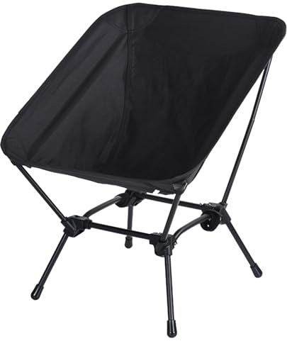 BREZO Campingstuhl Faltbar, Leichter Tragbarer Klappstuhl, Robust for Schwere Menschen – Kompakter Rucksackstuhl, Bequemer Rasenstuhl, Strandstuhl (Color : B)