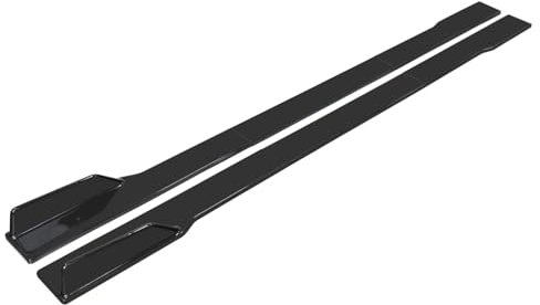 DCSNXZF Auto Seitenschweller für Audi A5 Cabriolet B8 2009-2016, Kratzfest Auto Seitenschweller Schutz Karosserie Seitenfender Rocker Seitenrock ZubehöR,A-Black