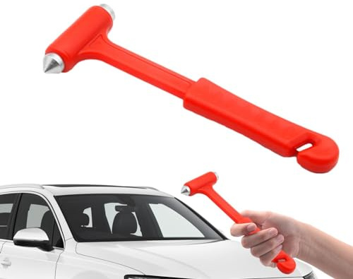 Martillo de Seguridad para automóvil, 2 en 1, rompedor de Vidrio para Ventana de automóvil y Cortador de cinturón de Seguridad, Herramienta de Escape de Emergencia, Kit para Salvar Vidas de Martillo