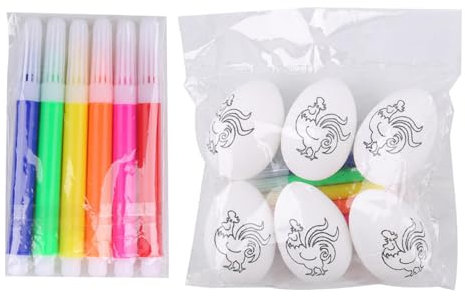 ZUNTSUTOCK GRIFFONING EASKE EASE - Easter Egg Color Pack, Easter Egg Color Eggs | Easter Egg Hunting Activity, 6 Eggs to Paint