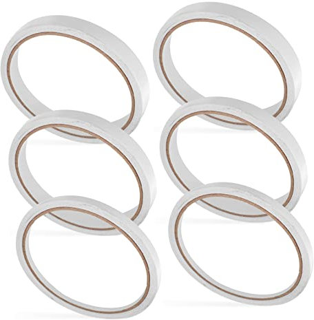 Angoily 6 Rollen doppelseitiges Klebeband scrabbook scrabook Boxenklebeband washi-tape Versandklebeband Sammelalbum liefert aufkleber Doppelklebeband Kunstband Klebstoff auf Wasserbasis