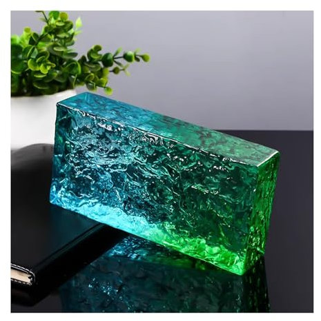 ZNQNDSR Brique De Verre Transparente, Briques De Cristal À Haute Clarté pour Cloisons D'hôtel Et Murs De Centres Commerciaux