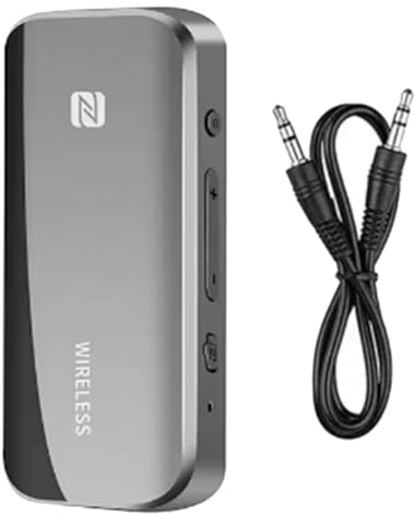 Pesfehhy Adaptateur Auxiliaire Bluetooth 5.0 Dongle sans NFC Carte TF Prise Jack 3,5 mm pour TV PC Haut-Parleur Kit Voiture Récepteur Audio Transmetteur