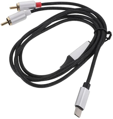 Hemobllo 1m Câble Audio Usb-c Vers Double Rca Séparateur y De Convertisseur Audio Sans