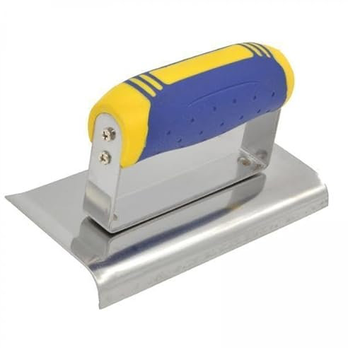 FewNvWa 2x Truelle D'angle En Acier Inoxydable, Truelle à Enduire, Outil de Construction, Manche En Caoutchouc pour