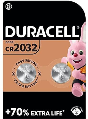 2 x Duracell Cr 2032 Lithium (1 blister de 2 batteries) 2 piles