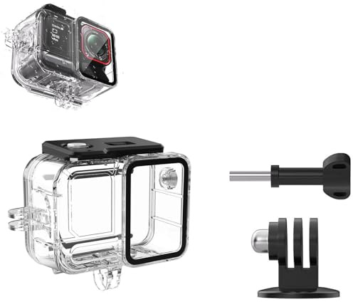 LICHIFIT Custodia impermeabile da 45 m per Insta360 ACE Pro 2, custodia protettiva subacquea per fotocamera sportiva Insta360 ACE Pro 2, custodia protettiva per riprese orizzontali e verticali