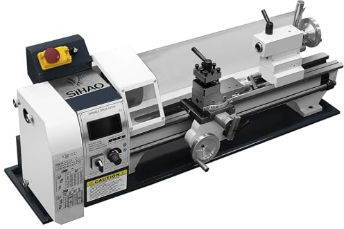 Tour à Métaux d'Établi 220x500mm Alimentation Automatique 2500 tr/min 1500 W Moteur Sans Balais, avec Accessoires, Tour à Métaux pour Usinage Traitement Pièces de Précision