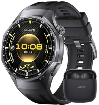 HUAWEI Watch GT 6 Pro Smartwatch+FreeBuds SE 3 Schwarz, GPS, EKG, AMOLED-Display, Bis zu 21 Tage Akku, umfassende Fahrrad-Features, Kompatibel mit Android™ & iOS, Gesundheitsmonitoring, Schwarz, 46mm