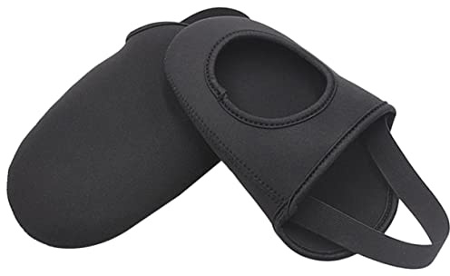 GARVALON Fahrradüberschuhe mit Rutschfestem Elastikband aus Neopren Warme Schwarz Winddicht für Mountainbike und Straßenrad für Radfahren im Winter