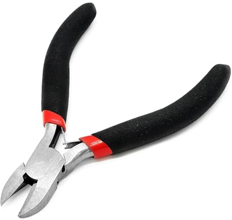 Wire Cutter, Precision Flush Cutters Ultra Sharp Side Cutter Clippers, for Crafts, Precision Side Cutters for Floral Wire, Guitar Strings, Cable Ties and Electronics Wire Cutting Tool