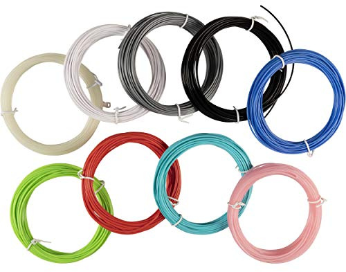 3Dandprint® 3D Stift Filament PLA 1.75 mm 9 Farben | 3D Stift Farben Set je 10 Meter | 3D Stifte Nachfüllungen Set | 3D Pen Refill Set | Filamente 3D Stift | 3D Stift Packung für Kinder & Erwachsene