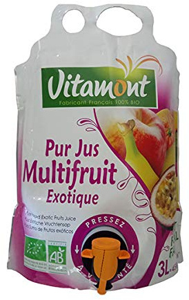 Vitamont - Pur Jus Multifruit Exotique Bio - 3 L - Vendu par unité