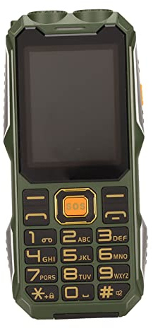 Zunate 2G Rugged Phone Unlocked, Cell Phone for Seniors, Easy to Use Big Button Mobile Phone for Elderly, Kids, 16800mAh, SOS Button, Flashlight, Dual SIM, Loud Voice, 2.4 Screen(Green)