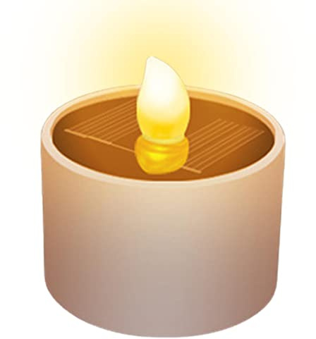 Lampada a LED a lanterna solare, ricaricabile elettrica tremolante senza fiamma, IP42, impermeabile, per giardino, esterno, decorazione per San , feste, compleanni, matrimoni