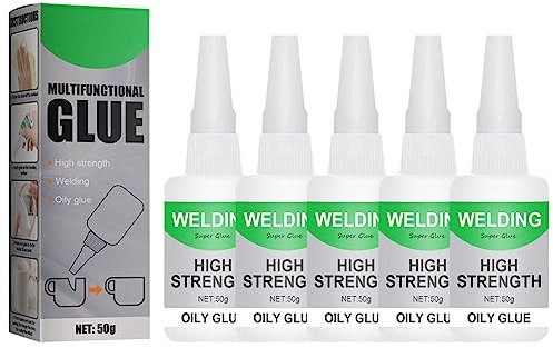 Colla Per Saldatura A Base Di Olio Ad Alta Resistenza, Colla Trasparente, Adatta Per Metallo, Plastica, Legno, Ceramica, Vetro, Ecc. (5pcs)