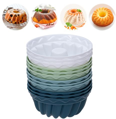 Juego de 24 moldes de silicona para Gugelhupf - Molde de silicona sin BPA para magdalenas y cupcakes (12)