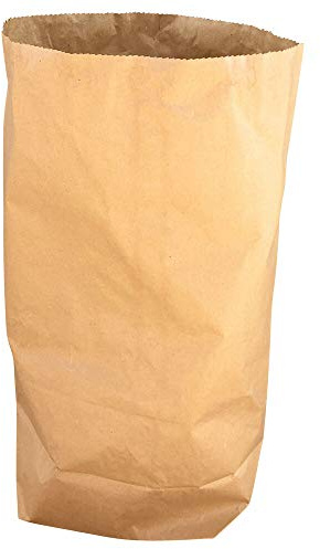 VEPATIM 25 Papier Müllsäcke 120 L 70x95+22cm 2-lagig kompostierbar & kompostierbar braun