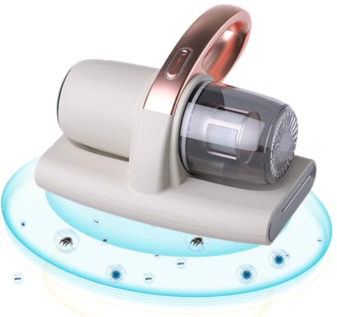 Aspirapolvere per Materassi, Aspiratore Portatile Battimaterasso,Aspirapolvere per Acari, 8000Pa Aspira Materassi Aspiratore Acari Pulitore per Materassi Aspiratore Aspirapolvere Materasso (bianco)