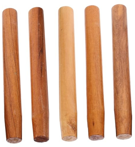 Milisten 5pezzi Impugnatura in Legno Per Pala Manico in Legno Duro Sostituzione Ricambio Per Attrezzi Da Giardino Colori Cenere