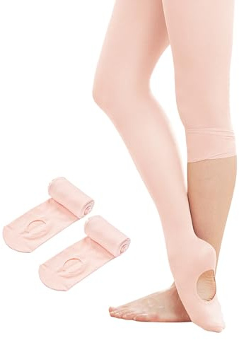 Stelle Women's Ballet Tights Convertible Dance Leggings Ultra Soft Pro Transition Tight(2BP,M)