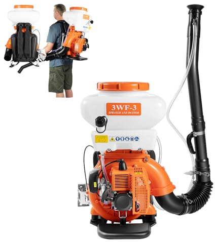 Pulvérisateur à essence 14 l, 2130 W 7500 tr/min, pulvérisateur à dos, moteur 2 temps, seringue d'engrais 41,5 cm³, démarrage manuel, pulvérisateur à pression, pour pesticides, désinfectants, huile de
