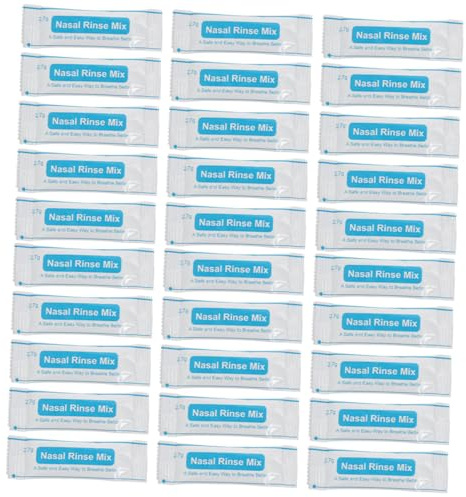 LOLIPPYY 80 piezas Sobres de Sal Nasal para Lavado Mezcla Fisiológica sin Disolución Rápida para Limpieza Nasal Segura Adultos y Protector de Mucosa para Uso Profesional y Diario