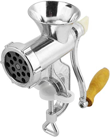 Haofy Hachoir à Viande Manuel capacité de 3 Tasses pour les Cuisines Domestiques avec Accessoire de Remplissage de Saucisses, Hachoir à Manivelle pour Porc, Bœuf, Agneau, Poulet, Cuisine dans un