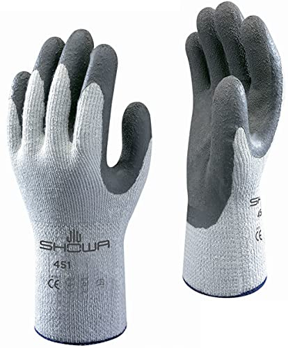 Showa Handschuhe sho451-s Nr. 451 Thermo Grip Handschuh, Größe: S, Grau/Dunkelgrau