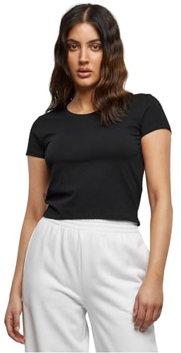 Urban Classics Dam Ladies Lace Up Cropped Top, svart, S