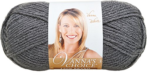 Lion Brand Yarn Garn, Anthrazit [860-151], 100% Acryl