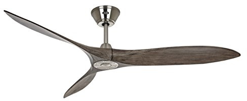CasaFan ECO AIRSCREW Deckenventilator, Energiesparender Ventilator mit Massivholzflügeln & Propeller-Design, 6 Geschwindigkeiten & Fernbedienung, Leiser DC-Motor für Räume bis 40 qm, Ø 152 cm